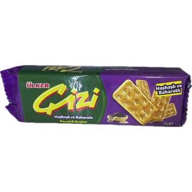 ÜLKER ÇİZİ KRAKER  HAŞHAŞLI VE BAHARATLI 70GR