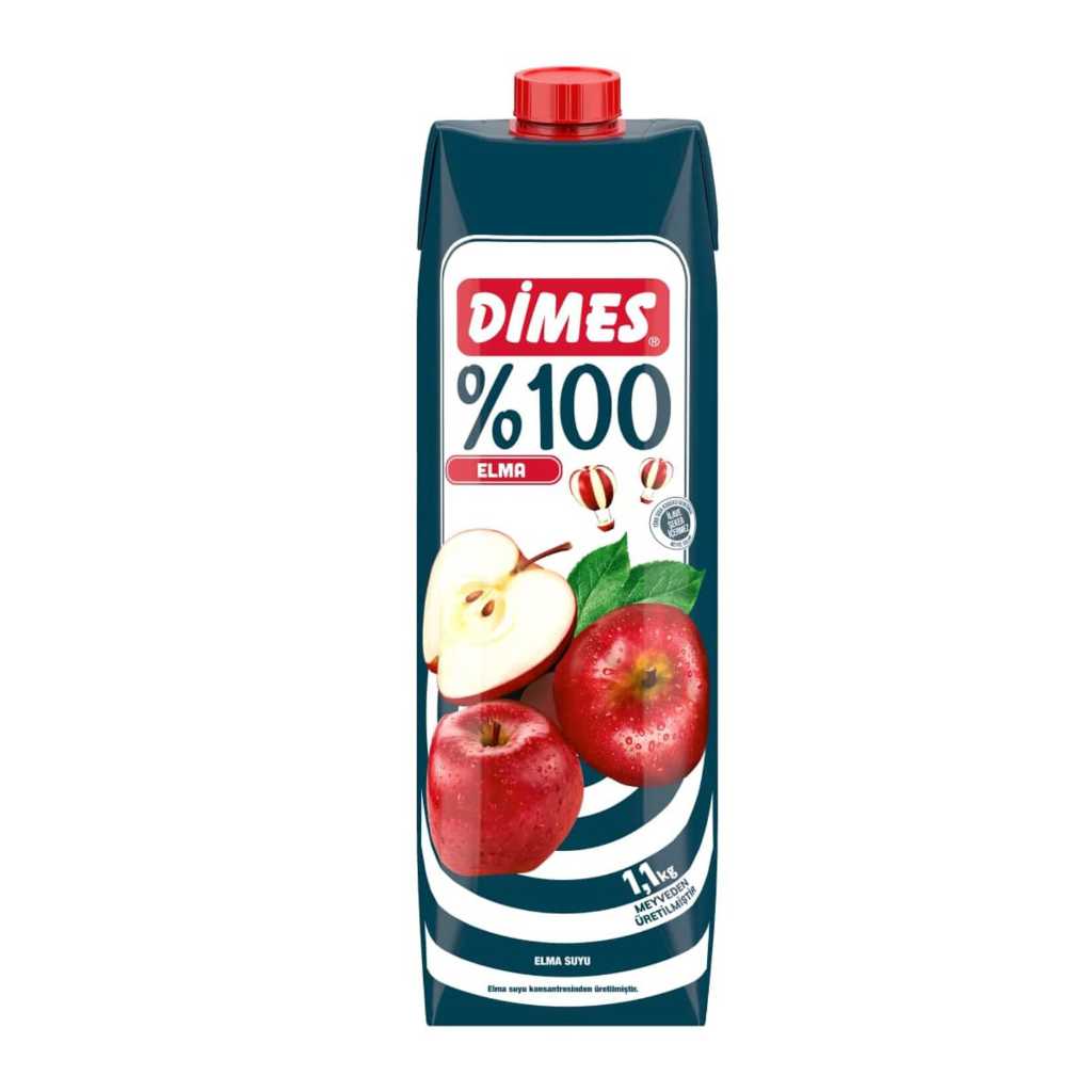 DİMES %100 ELMA SUYU 1LT