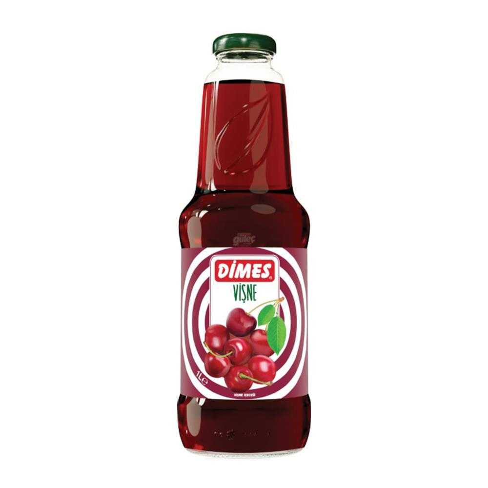DİMES VİŞNE MEYVE SUYU CAM 1 LT