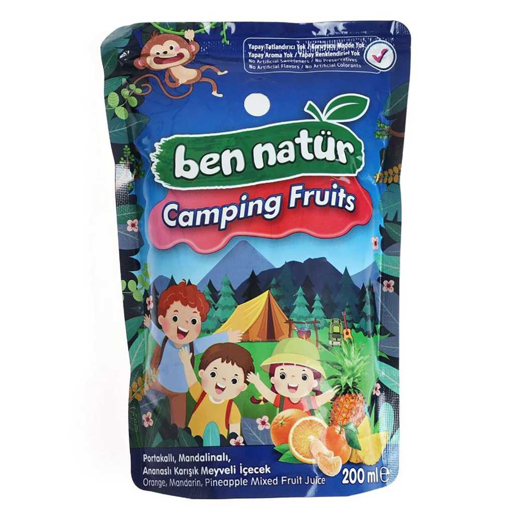 BEN NATUR CAMPING FRUİTS 200ML