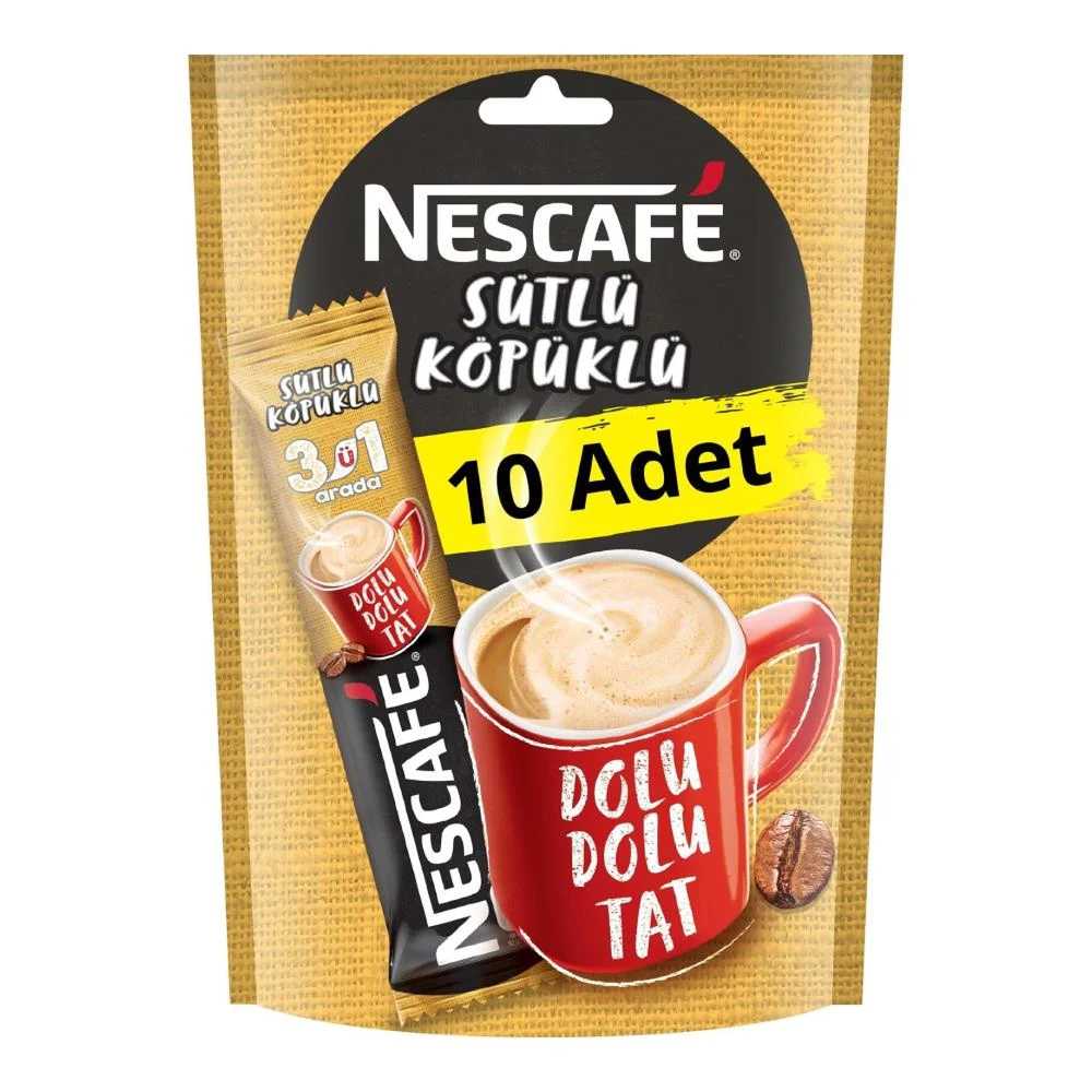 NESCAFE 3Ü1 ARADA SÜTLÜ KÖPÜKLÜ 10 PAKET