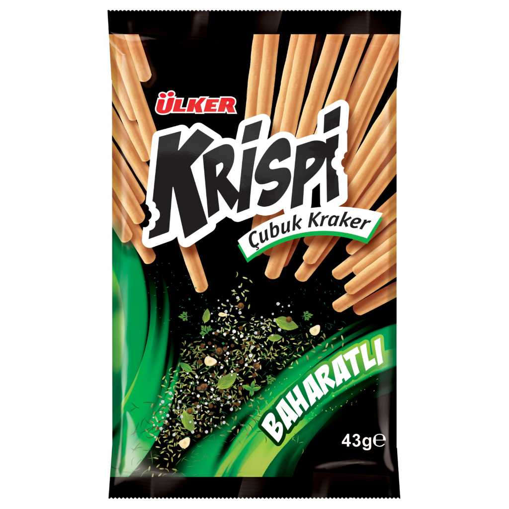 ÜLKER KRİSPİ BAHARATLI ÇUBUK KRAKER 43GR