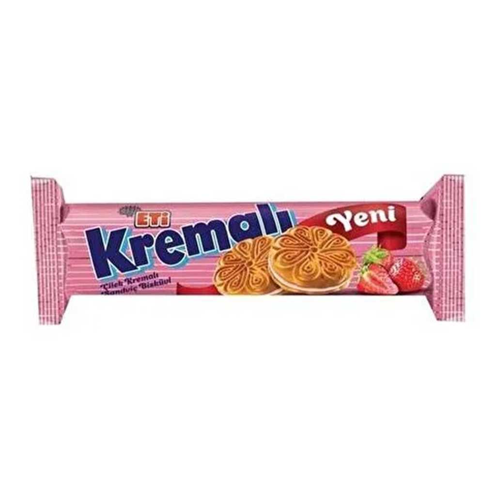 ETİ ÇİLEKLİ KREMALI BİSKUVİ  61GR
