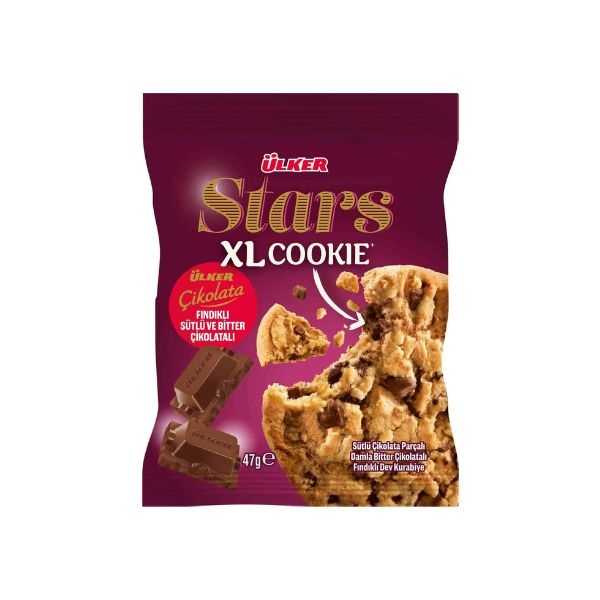 ÜLKER STARS XL COOKIE ÇİKOLATA 47GR