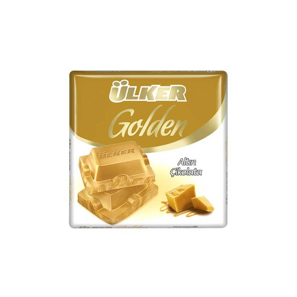 Ülker Golden Karamelli Beyaz Kare Çikolata 60 Gr