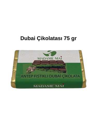 MADAME MAI ANTEP FISTIKLI DUBAİ ÇİKOLATASI 75GR