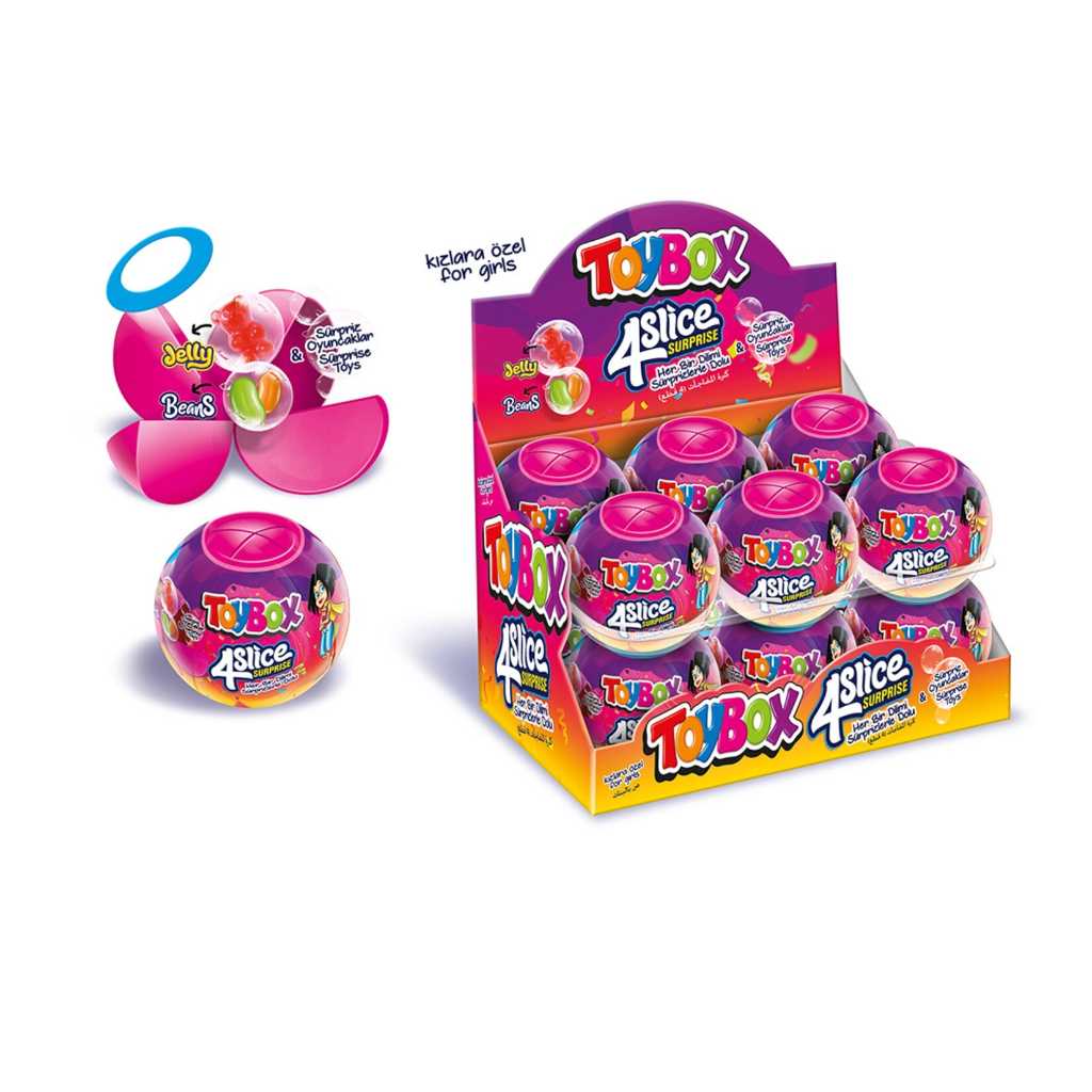 TOYBOX 4 DİLİM SÜPRİZ KIZ COCUKLAR