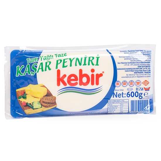 KEBİR TAM YAGLI TAZE KAŞAR PEYNİRİ 600GR