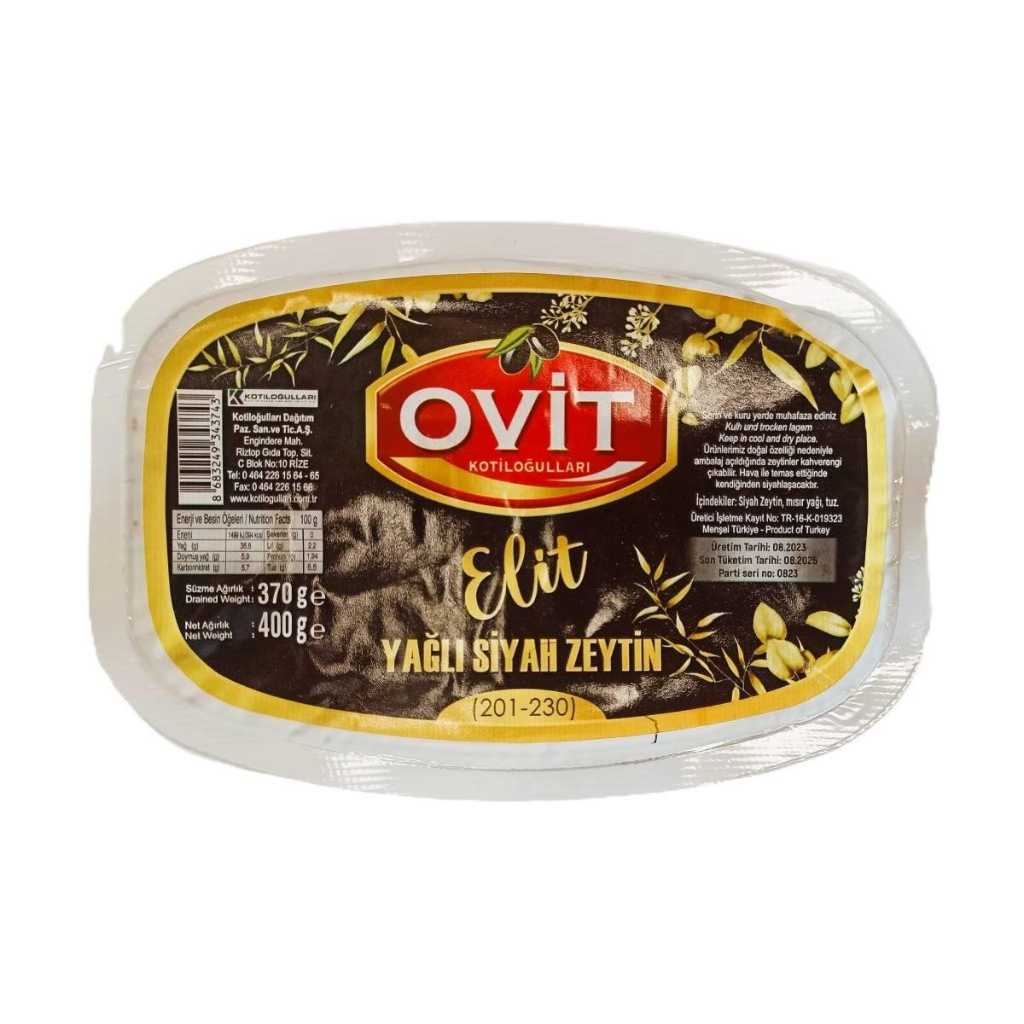 OVİT ELİT YAĞLI ZEYTİN 400GR VAK.