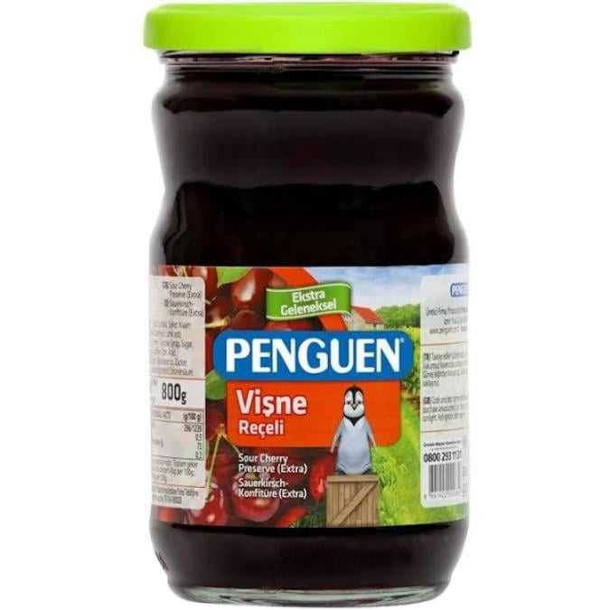 PENGUEN VİŞNE REÇELİ CAM 800GR