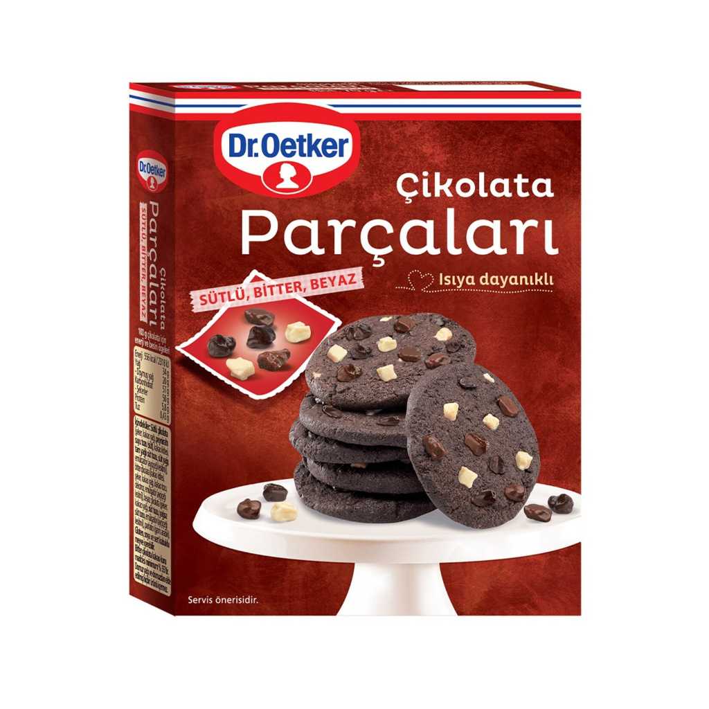 DR. OETKER ÇİKOLATA PARÇACIKLI SÜTLÜ BİTTER BEYAZ 70GR