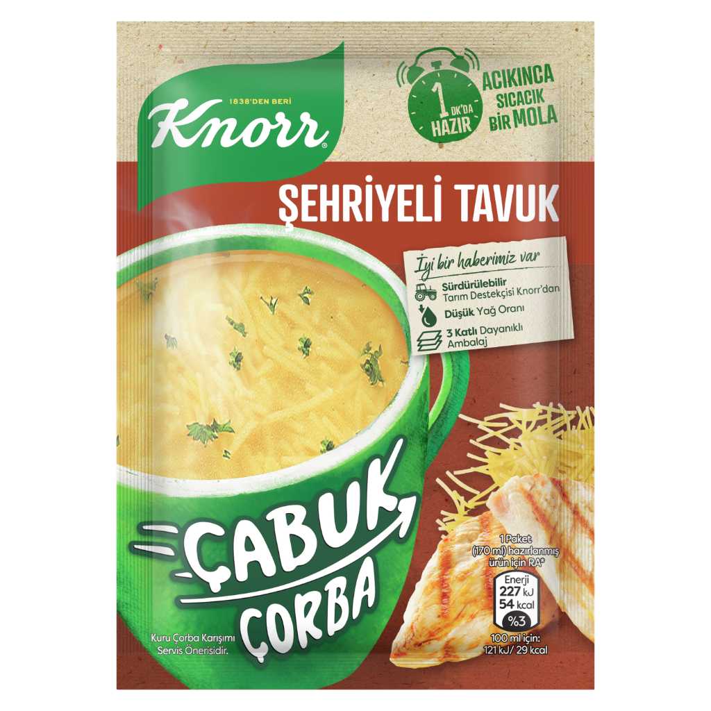 KNORR ŞEHRİYELİ TAVUK ÇORBASI
