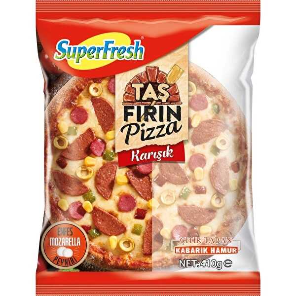 SUPER FRESH TAŞ FIRIN KARIŞIK PİZZA 410GR