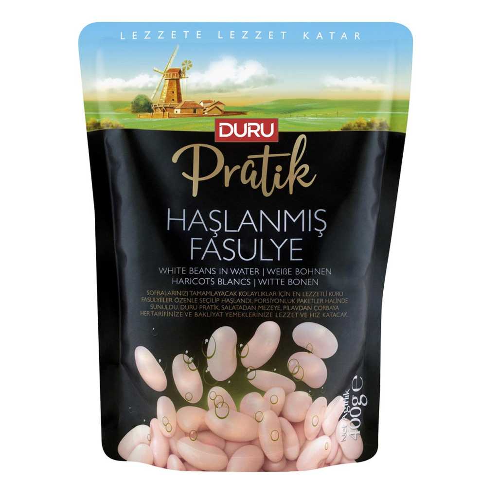 DURU PRATİK HAŞLANMIŞ FASÜLYE 400GR