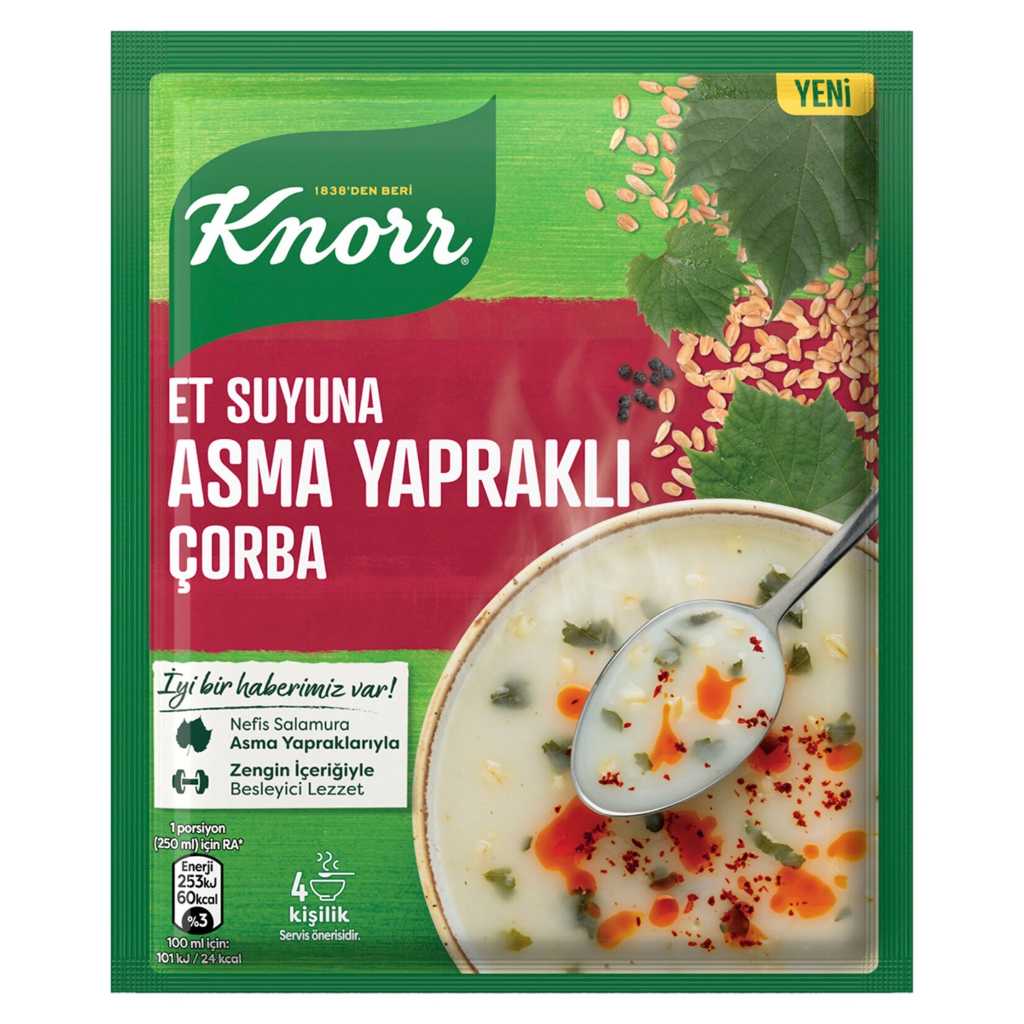 KNORR ET SUYU ASMA YAPRAKLI CORBA