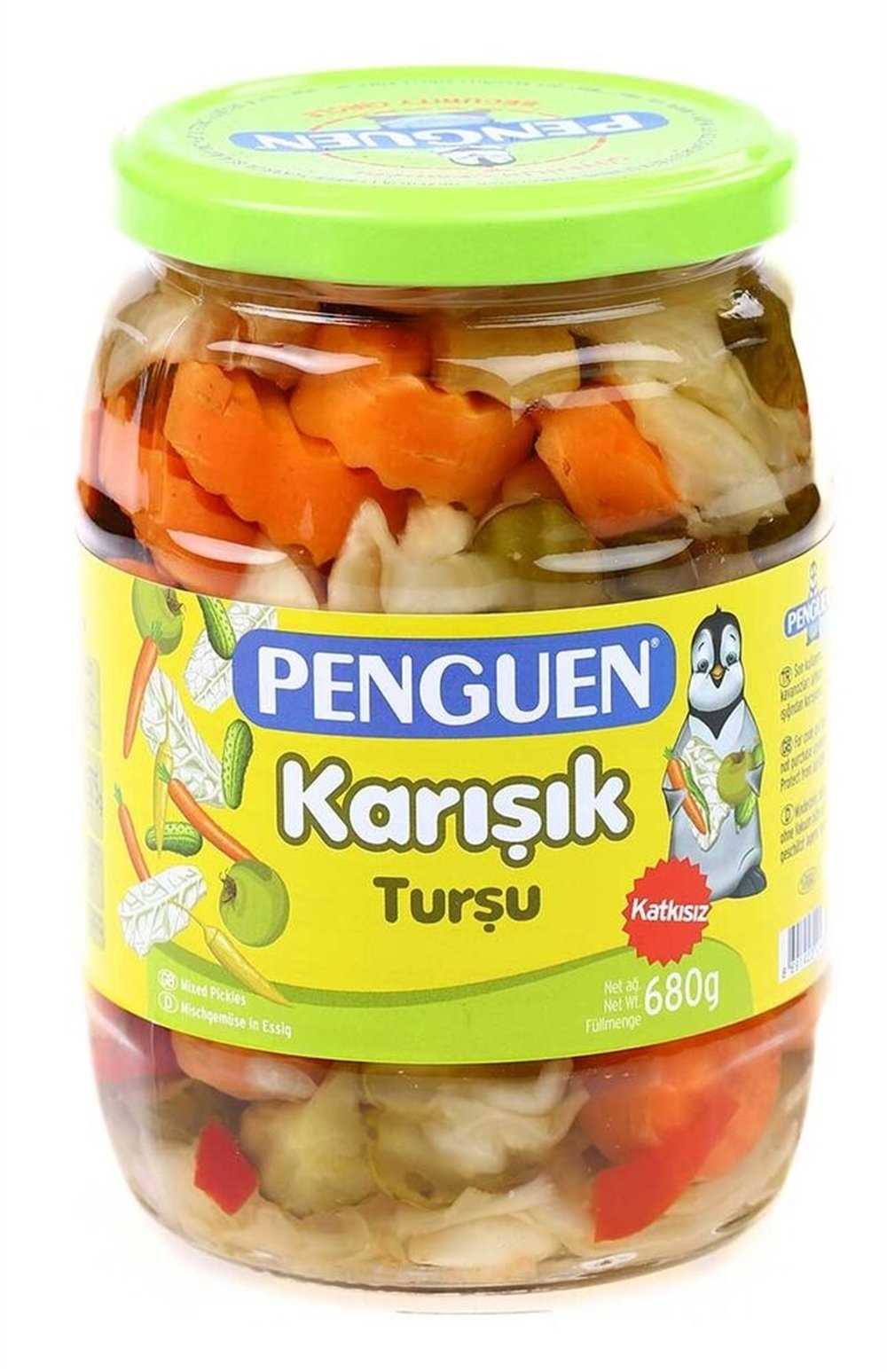 PENGUEN KARIŞIK TURŞU CAM 680GR