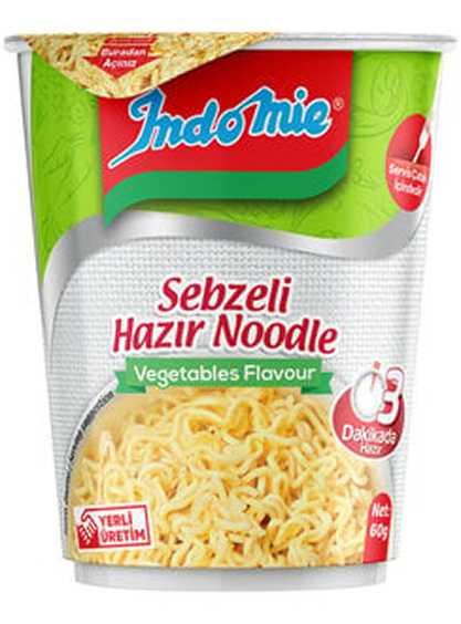İNDOMİE SEBZELİ HAZIR NOODLE BARDAK 60GR