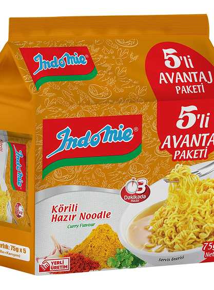 İndomie 5li Paket Köri 75gr