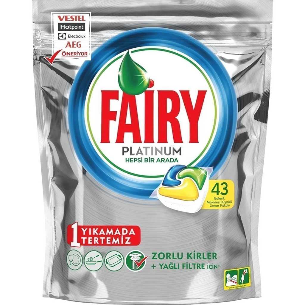 FAİRY PLATİNUM BULAŞIK MAK. TABLETİ 43LÜ