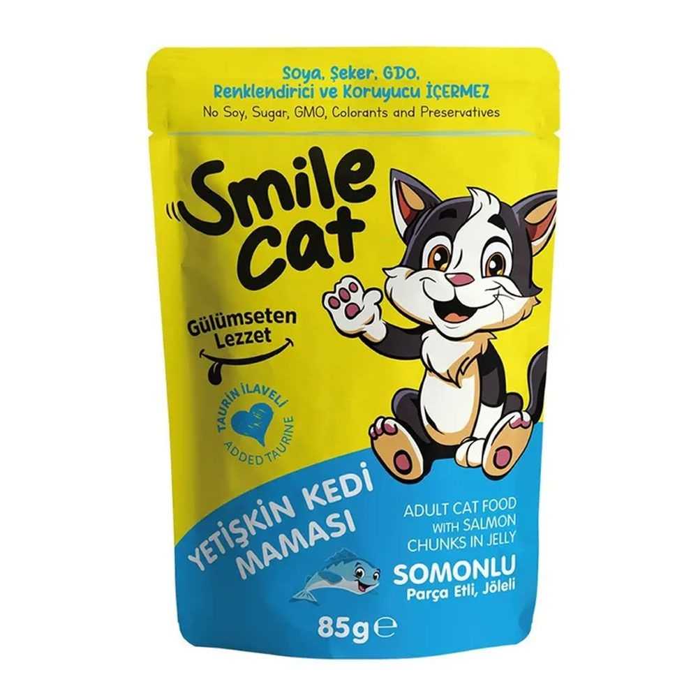 JUNGLE SMİLE CAT 85GR SOMONLU KEDİ MAMASI