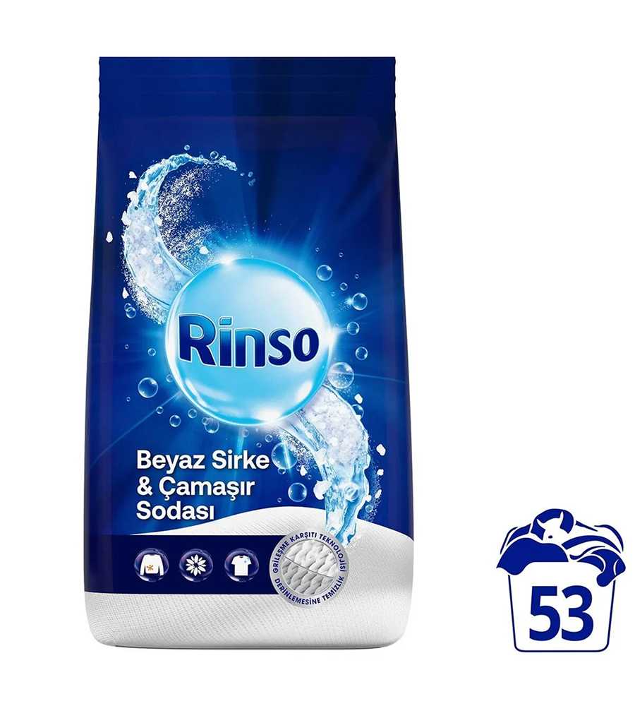 RİNSO TOZ DETERJAN BEYAZ SİRKE 8KG