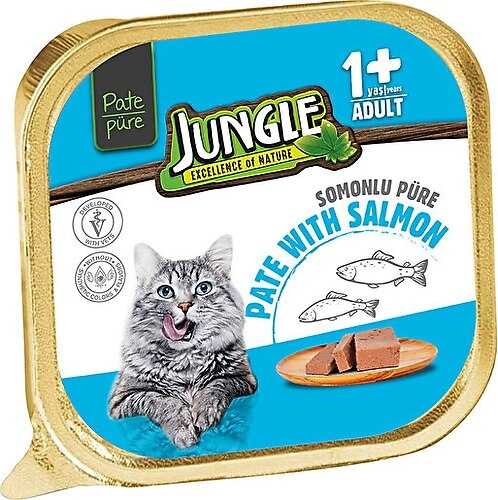 JUNGLE PÜRE YETİŞKİN KEDİ MAMASI DANA ETLİ 100GR