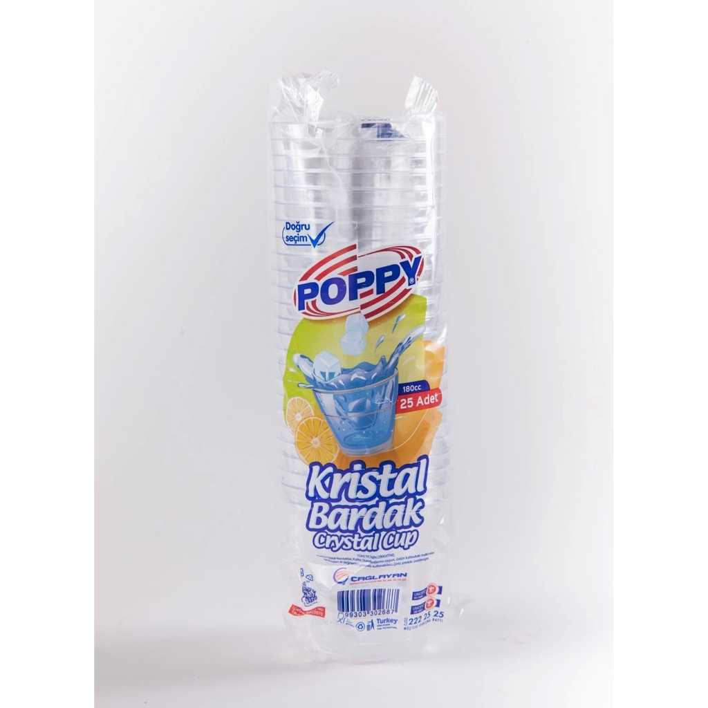 POPPY KRİSTAL BARDAK 25 Lİ