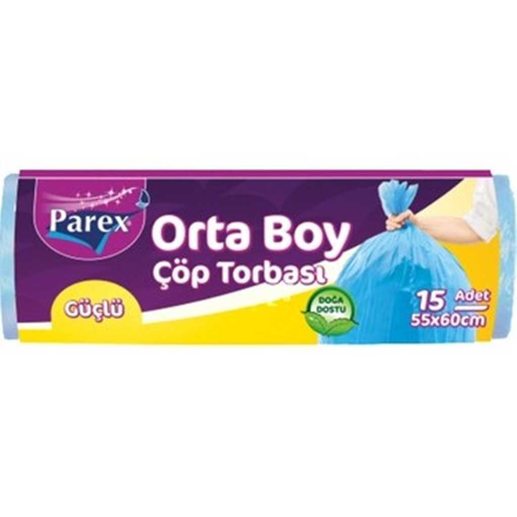 PAREX ÇÖP TORBASI ORTA BOY 15Lİ