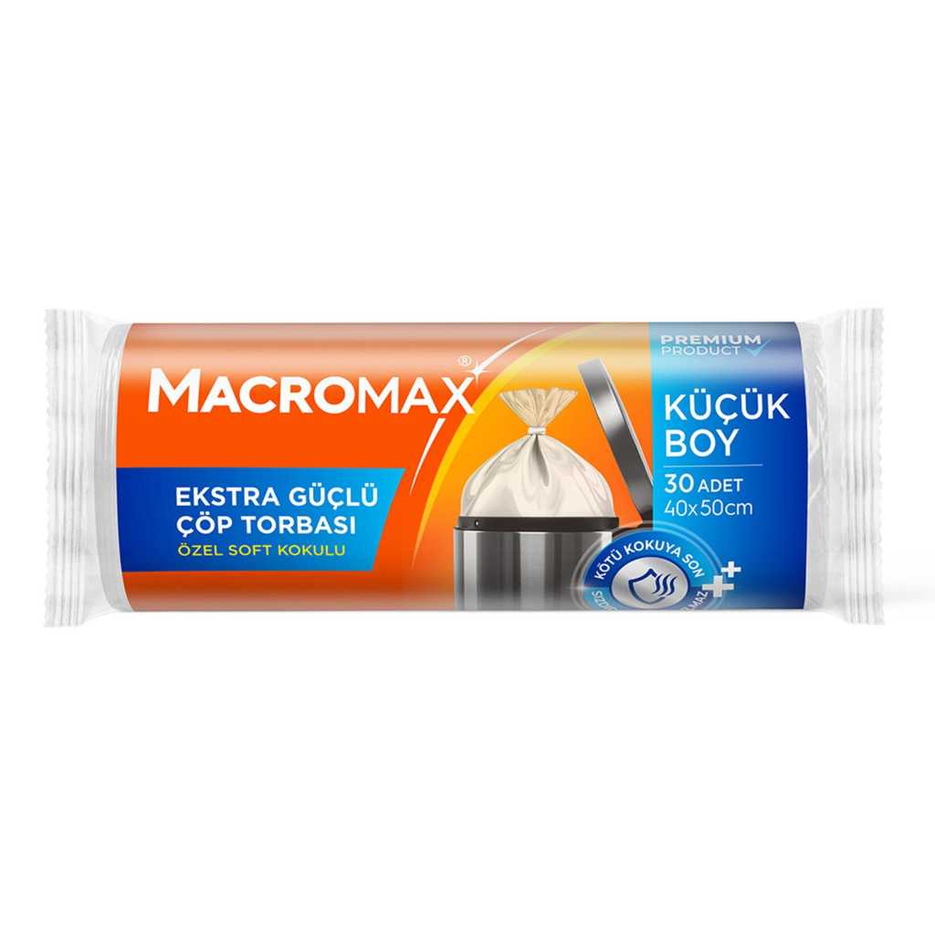 MACROMAX EXTRA GÜÇLÜ ÇÖP TORBASI 30LU