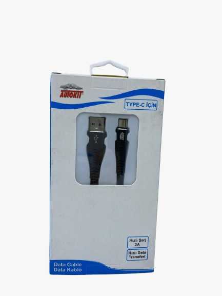 AUTOKİT TYPE-C ŞARJ KABLOSU