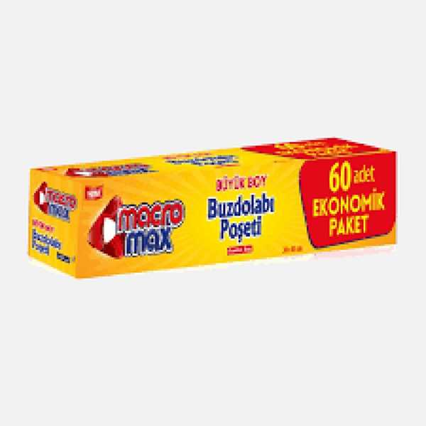 MACROMAX BUZDOLABI POŞETİ BÜYÜK BOY 60LI