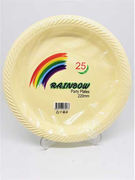 RAİNBOW KLASTİK TABAK 10LU
