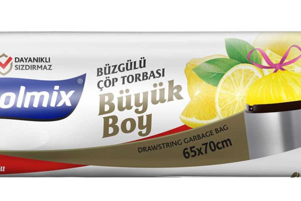 POLMİX BÜZGÜLÜ ÇÖP POŞETİ 10LU